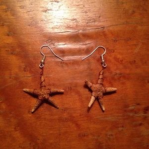 Hand made real starfish earrings⭐️